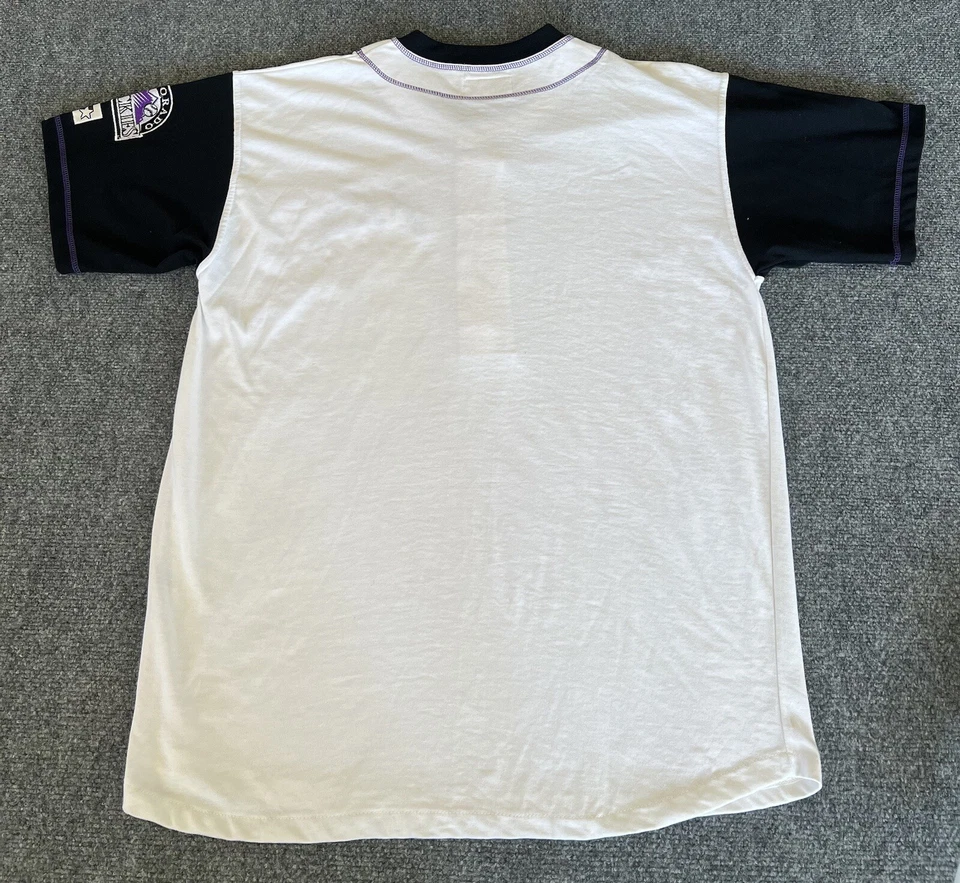 Colorado Rockies Mens XL NWOT VTG Starter Jersey T Shirt Henley Embroidered MLB - Image 2 of 4