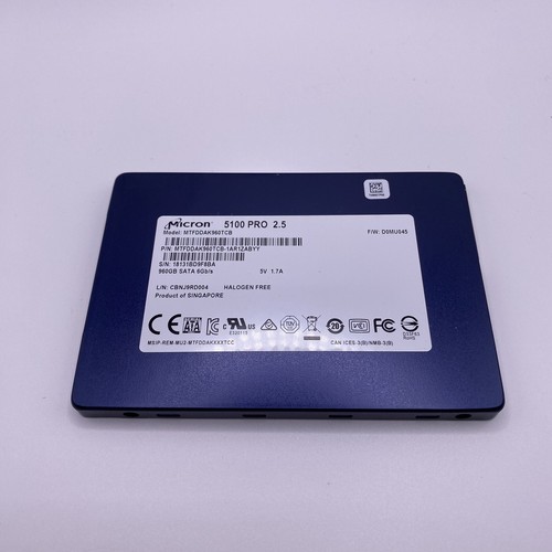 Micron 5100 PRO MTFDDAK960TCB 960GB 2.5" SATA 3 Internal Solid State