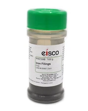 Fine Iron Fillings, 100g in Sprinkler Jar - Eisco Labs