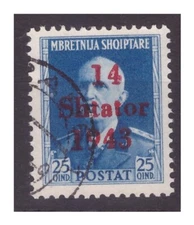 Albania German Occupation 1943 - 25 Qind Used
