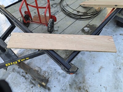 1 PC RED OAK WOOD KILN DRIED 38''X 6 3/4''X 3/4'' WIDE BOARD LUMBER BLANK CRAFT