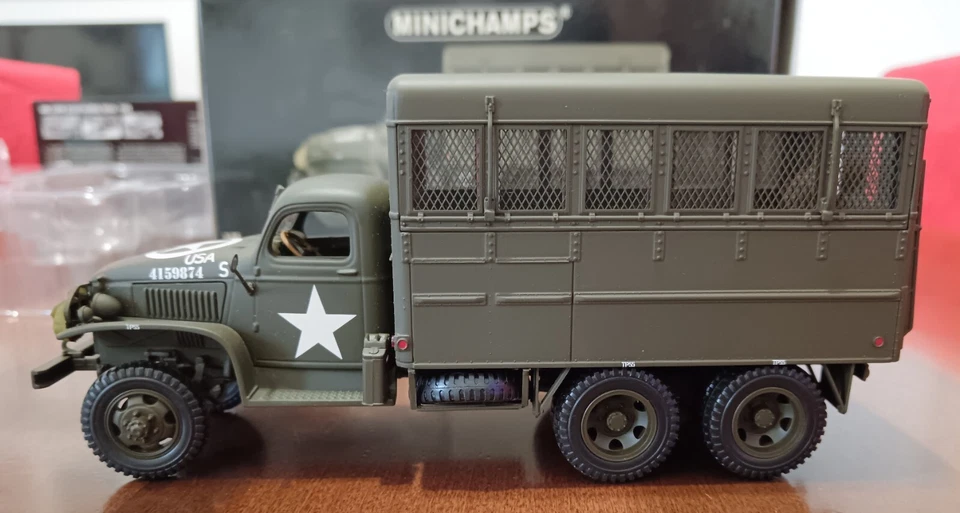 MINICHAMPS - 1943 SC.1/35 GMC CCKW 353 B2  BOX TRUCK - Immagine 2 di 4
