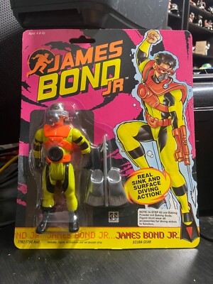 1991 James Bond JR. in Scuba Gear w/ Real Sink & Surface Diving Figure Hasbro JC
