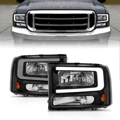 ANZO For 99-04 Ford F250/F350/F450/Excursion (excl. 99) Crystal Headlights - W/