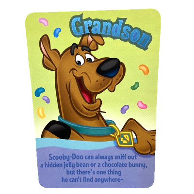 Vintage Hallmark Scooby-Doo Greeting Card Grandson Happy Easter Envelop