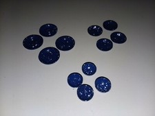 Vintage Miniature Dishes 12pc set, Blue granite style New in Package Doll House