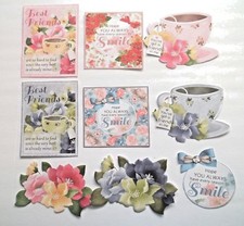 3D Pick New11 Friend Vintage Ladies Gentleman Tea Card Scrapbook Embellishment