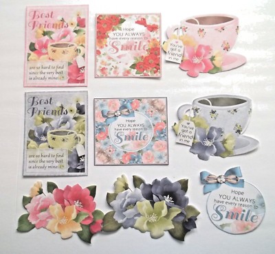 3D Pick New11 Friend Vintage Ladies Gentleman Tea  Card Scrapbook Embellishment