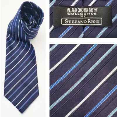 NWOT Stefano Ricci Luxury Collection IVY Neck Tie 62'' Long. Red Gem!