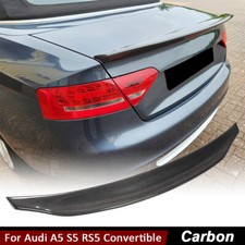 For Audi A5 S5 RS5 Convertible 2008-2016 REAL CARBON Rear Trunk Spoiler Wing Lip