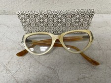 Vintage Gisele Cateye Pearl Eyeglasses Frames French