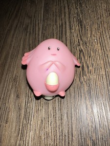 VINTAGE 1999 Nintendo POKEMON PINK CHANSEY REV TOP SPINNING 2" Burger King TOY
