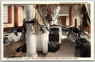 bark lagoda jonathan bourne deck of whale ship whaling museum new bedford mass