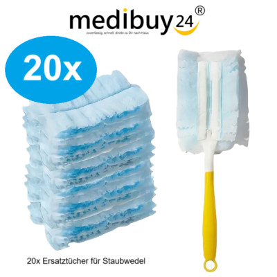 Für Swiffer Staubmagnet Tücher Ersatztücher Nachfüller Staubtuch Microfaser 20x