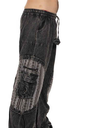 Unisex Stonewash Hippy Jean Trousers, Mens Hippie Festival Pants, Nepali Jeans - Picture 24 of 47