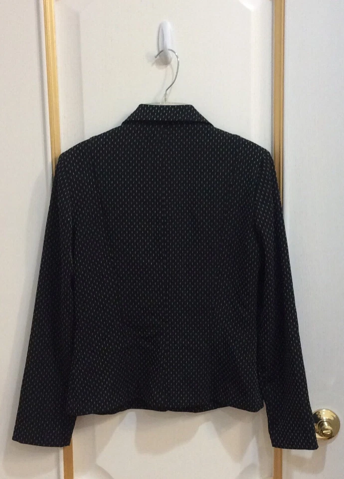 Dressbarn-Traje para niñas con lunares negro, blanco (blazer y falda)-talla 4 Foto 3 de 4