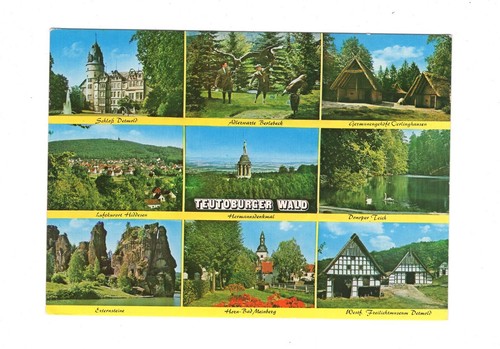 Ansichtskarte Teutoburger Wald / Schloss Detmold / Externsteine +++