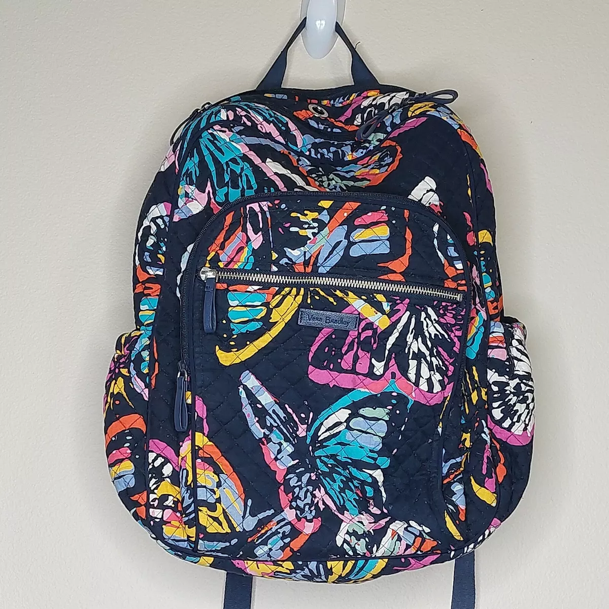 Vera Bradley Iconic Backpack Butterfly Flutter Pattern Retired