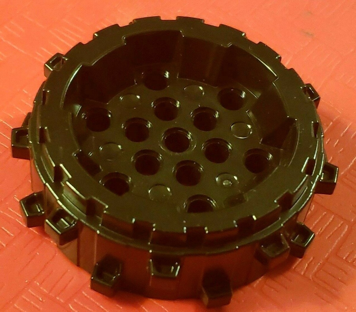 LEGO Parts WHEEL Hard Plastic with Small Cleats #64711- Black