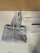 SKIMS Kim K. Cotton Fleece Pullover Hoodie Heather Grey 4X TP-PLO-4475 NWT