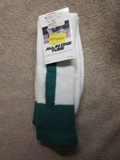 TCK All in One Tube Socks - Baseball/Softball- Small - White/Aqua B 30