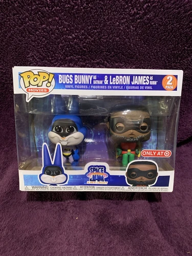 Funko Pop! 2-Pack Space Jam 2 BUGS BUNNY as Batman & LEBRON JAMES as Robin NEW