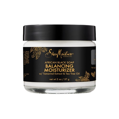 Shea Moisture 2 oz African Black Soap Balancing Moisturizer Blemish-Prone Skin