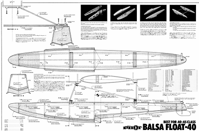 40 Size Floats RC Model AIrplane Printed Plans | eBay