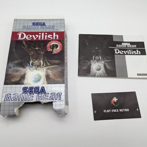 Devilish Box and Manual only Sega Game Gear GG Authentic