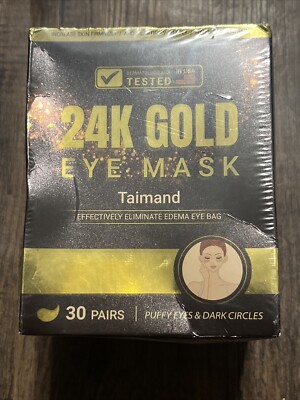 30 Pairs Under Eye Patches 24K Gold Under Eye Mask For Puffy Eyes Dark Circles