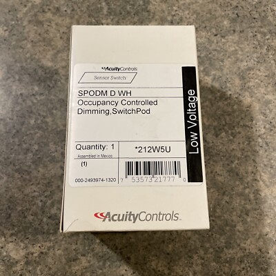 Acuity Controls Sensor Switch 212W5U Switchpod Occupancy Controlled Dimming