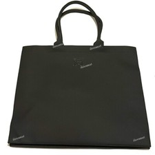 NWT {Carolina Herrera} BLACK TOTE BAG Double Top Handle - Large Shoulders Bag