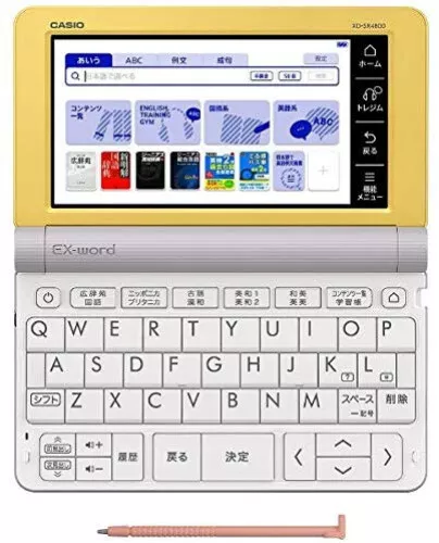 Casio Electronic Dictionary EX-Word XD-SR4800YW Yellow Learn