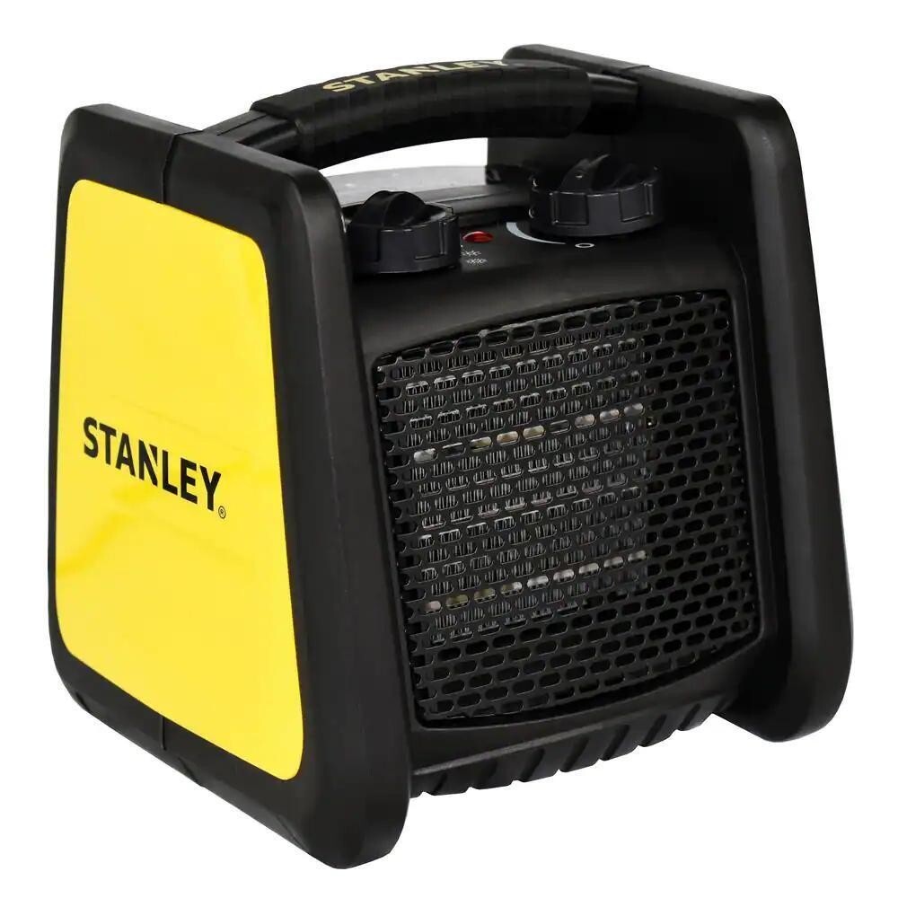 Stanley Heavy Duty 5,100 BTU 1500W Electric Fan Space Heater W/ Thermostat  | eBay
