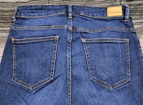 Roebuck & Co. Skinny High Rise Slim Leg Jeans Sz 6 Regular Medium Wash 30x31 - Picture 2 of 4