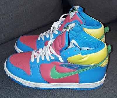 nike blue and green trainers