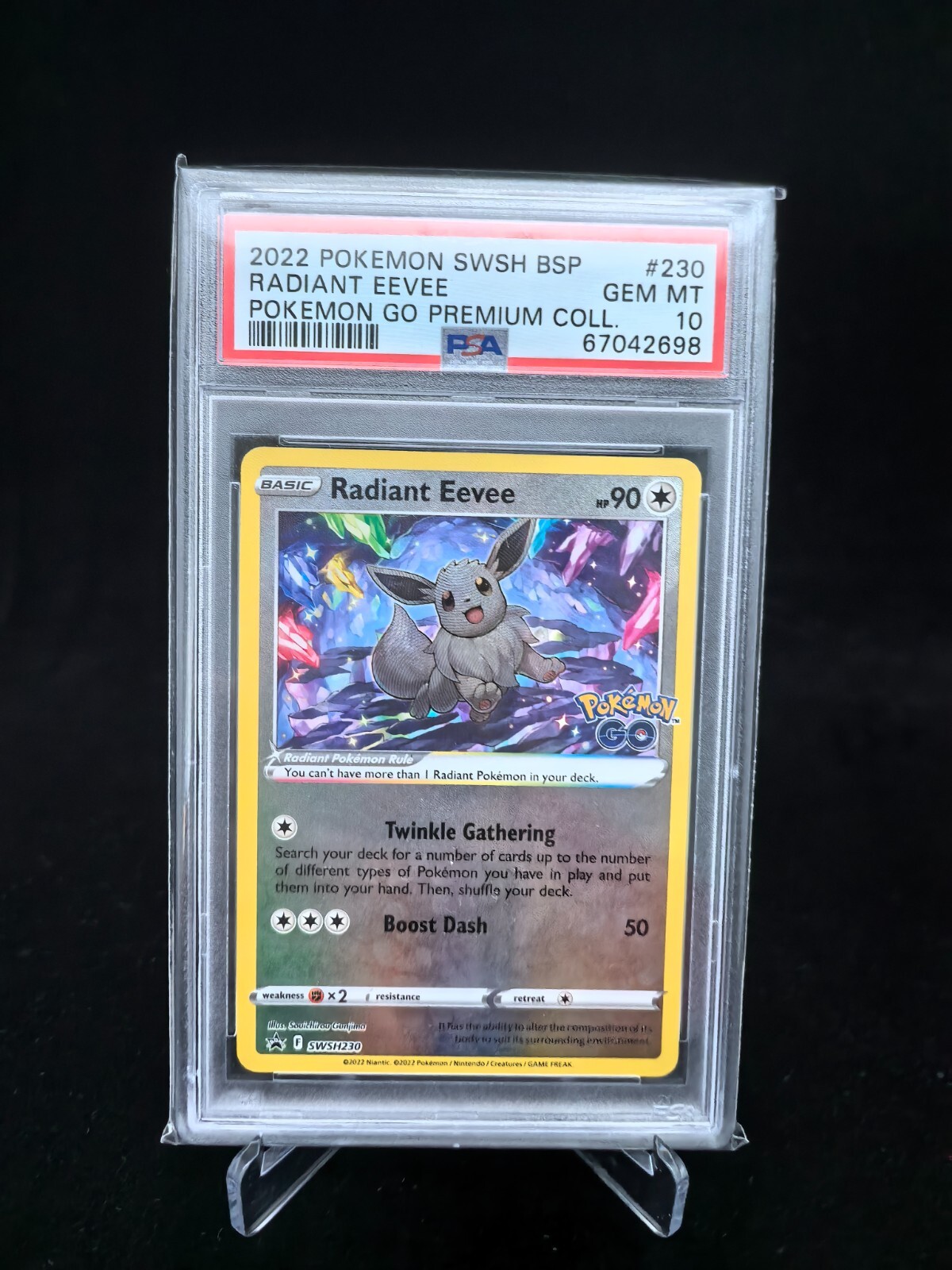 Pokémon Radiant Eevee Sammelkarte - Black Star Promo Holo