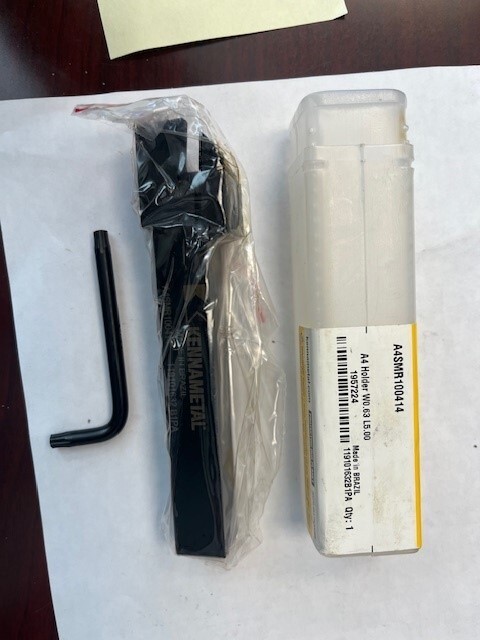 Kennametal A4SMR100414 EDP# 1957224 GROOVING TOOL, Right Hand,5/8