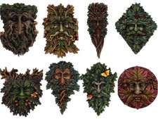 Green man wall plaque various to choose from Garden Festive FREE POSTAGE