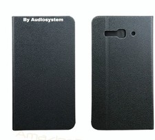 CUSTODIA COVER ECO PELLE Per ALCATEL OT IDOL X 6040D Case ONE TOUCH STAND NERO