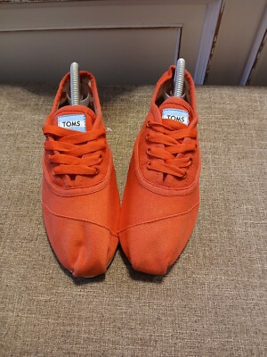 Toms Shoe Womens Size 10 Canvas Lace Up