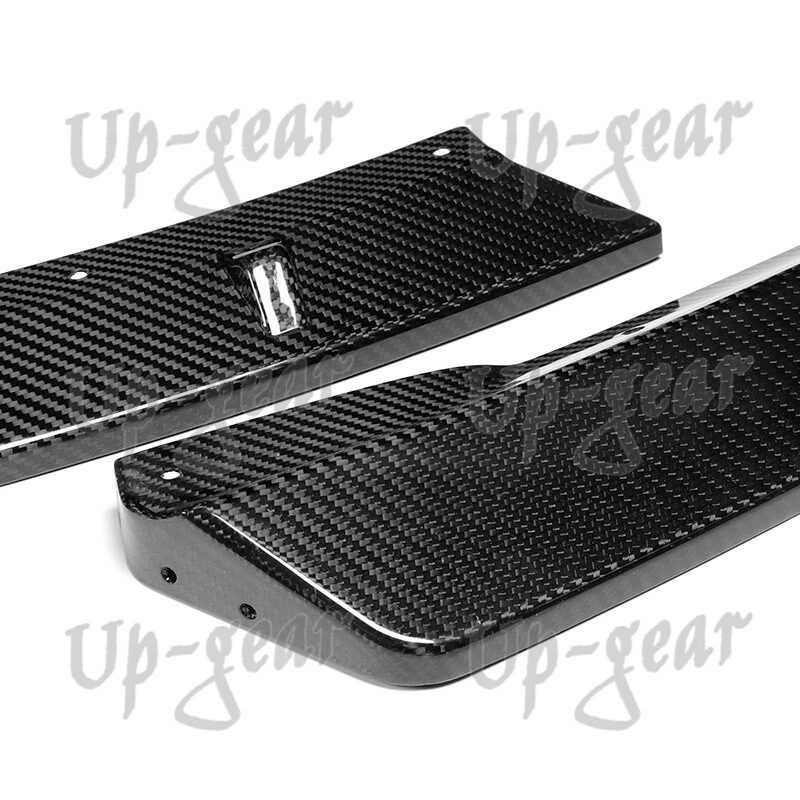 Комплект спойлеров кромок переднего бампера из углеродного волокна для седана BMW E46 3-Series 2002-2005 годов выпуска - Изображение 2 из 4