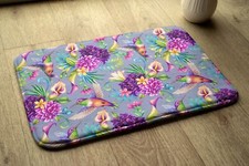 Bathroom Rug Anti-Slip Super Soft Absorbent - 75x45 cm - Flowers Birds