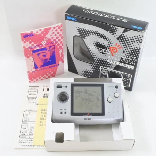 Neo Geo Pocket Console PLATINUM SILVER NEOP12010 Boxed SNK 11024 np
