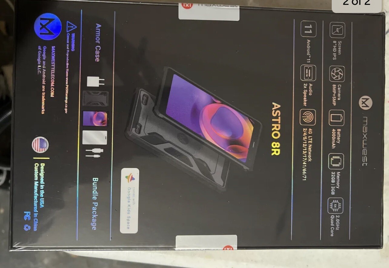 Maxwest TAB 7165DC 4GB, Wi-Fi, 8in - Black  These Are For Sale Lots Of 10