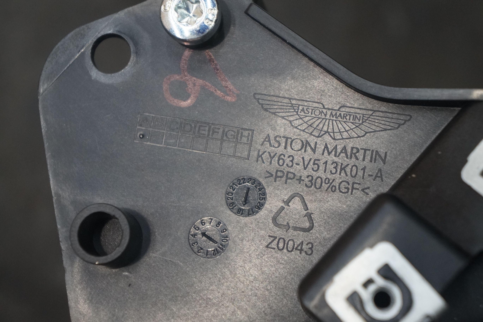 Center Dash Bracket Mount Stack Carrier KY63-V513K01-A Aston Martin Vantage 2019