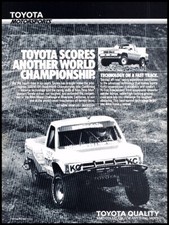 1988 Toyota Motorsport Truck Race Vintage Advertisement Print Art Car Ad J715