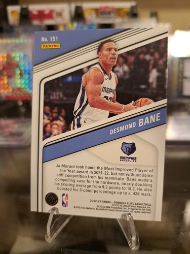π₯2022-23 Panini Donruss Elite Desmond Bane Memphis Grizzlies #151 - Picture 2 of 2