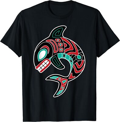 Northwest Coast Orca Native American Totem Killer Whale T-Shirt
