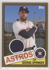 2020 Topps 1985 Topps Baseball Relics Gold 21/50 George Springer #85R-GS qf8